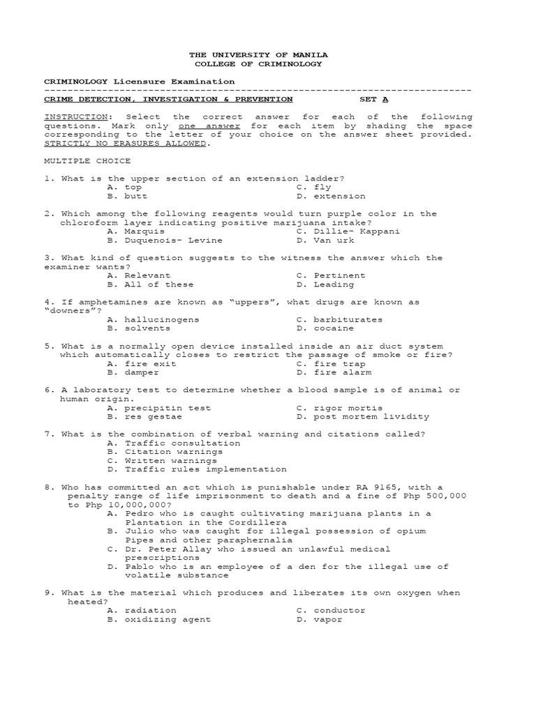 Qa Cdi 2 Pdf Fires Crime Scene