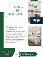 Lesson 3 Cleaning Kitchen Premises