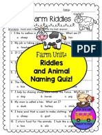 PREVIEWFarm Riddlesand Animal Naming Quiz