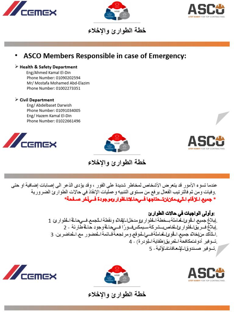 Emergency And Evacuation Plan Pdf
