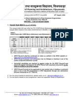 SPOT Round II PG SPAV Vacant Seat Matrix 30.08.2023