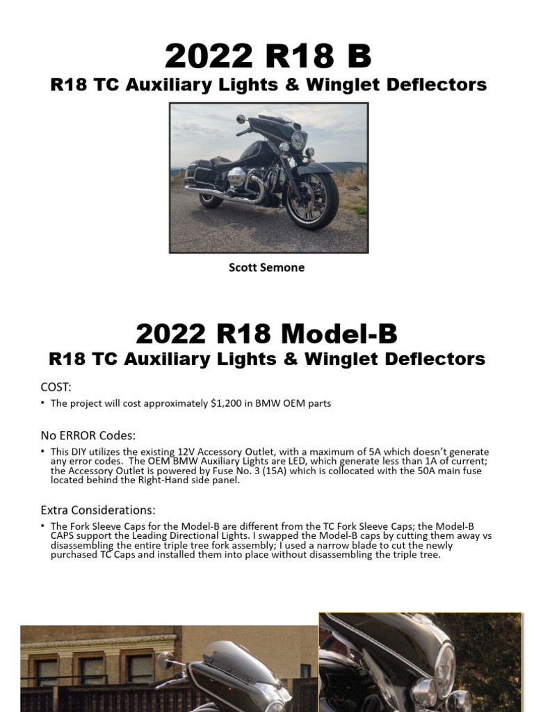 R18 TC Auxiliary Lights Installation Guide | PDF | Electrical Connector ...