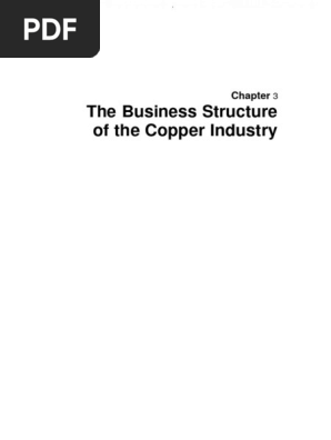 Business Structure of Copper Industry