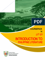 Intro To Philippine Literature Lesson 4