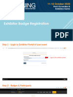 User Guide - Ordering Exhibitor Badges