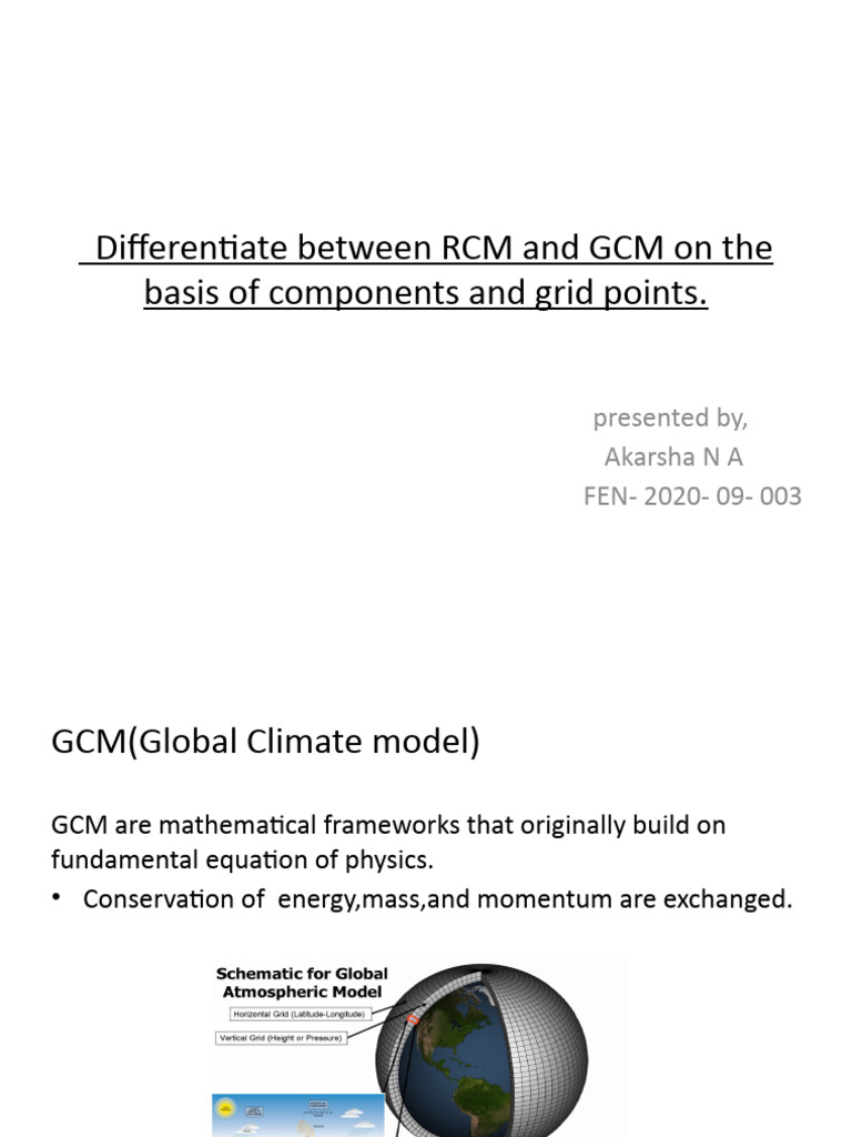 GCM vs RCM: Key Differences Explained | PDF | Technology & Engineering