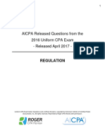 2016 AICPA Released Questions REG