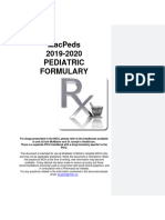 PEDIATRIC Drug Formulary 2019-20
