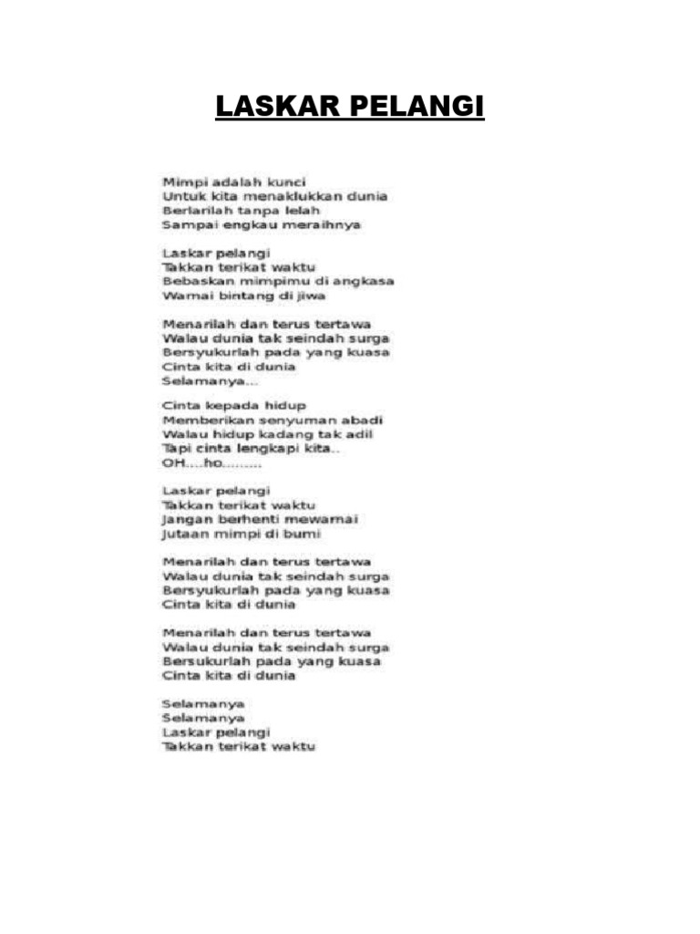 Laskar Pelangi | PDF