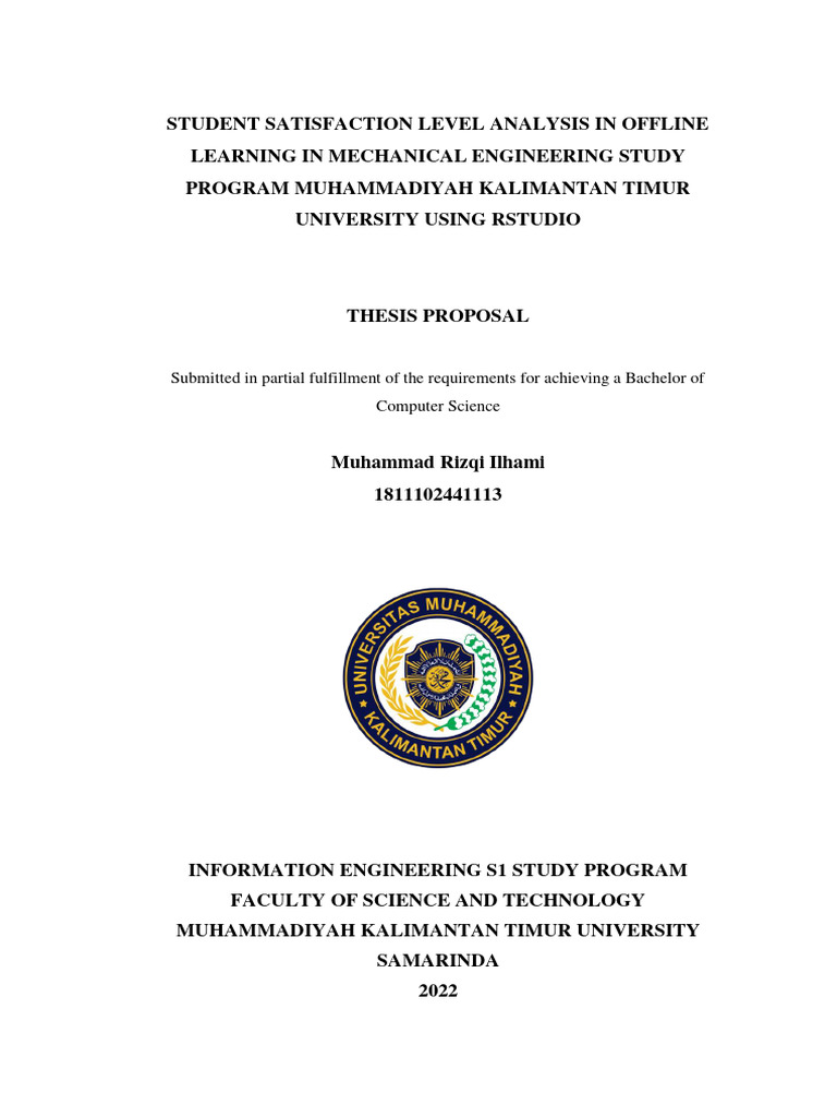 Student Satisfaction in Mechanical Engineering | PDF | Statistical ...