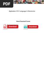 Application of C Language in Electronics