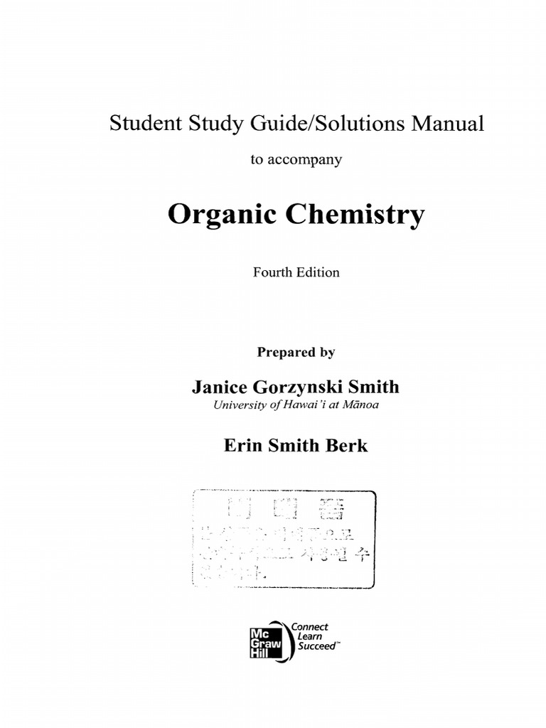 Organic Chemistry Smith 4th Solution (1 8) | PDF