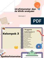 Spekfotometer Dan Analyzer Kelompok 3