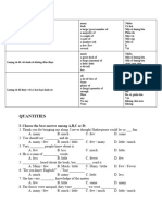 Quantities: I-Choose The Best Answer Among A, B, C or D