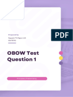 OBOW Test - Question 1