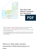 Earthquake Near Marrakech