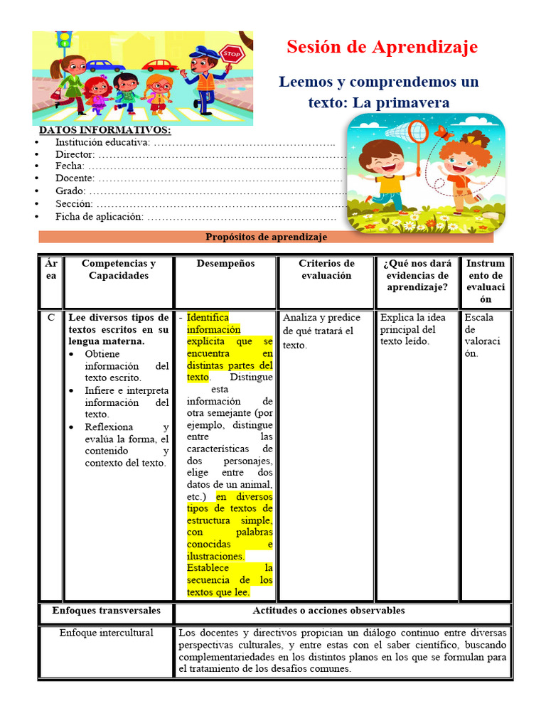 2do Grado Material Día 5 Com Leemos y Comprendemos Un Texto La ...