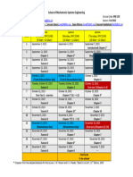 MSE 250 - Course Schedule - Fall 2023 - Revised