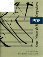 Folleto Ciclo de Composición en La Fundación Juan March (1980 Aprox.)