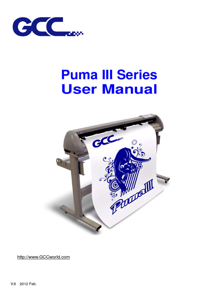 Puma III Cutting Plotter User Manual | PDF | Device Driver | Usb