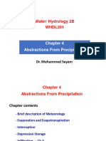 Ch.4 Abstractions From Precipitation