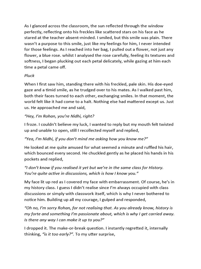 Unrequited Love and Lost Moments | PDF