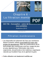 Chapitre 6 - Filtration Membranaire