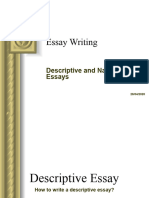 Descriptive and Narrative Essay