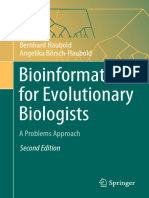 Bioinformatics For Evolutionary Biologists A Problems Approach Springer