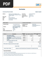 Tax Invoice: Cariot Auto Private Limited