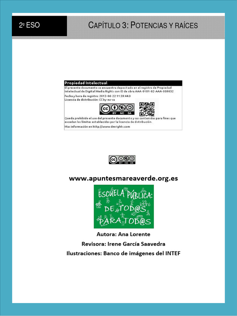 2 03 Potencias Pdf Exponenciación Raíz Cuadrada