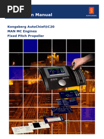 Kongsberg Autochief Man MC Engines Instruction Manual
