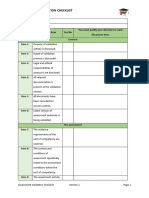 TRAINING RTO - Assessment Validation Checklist