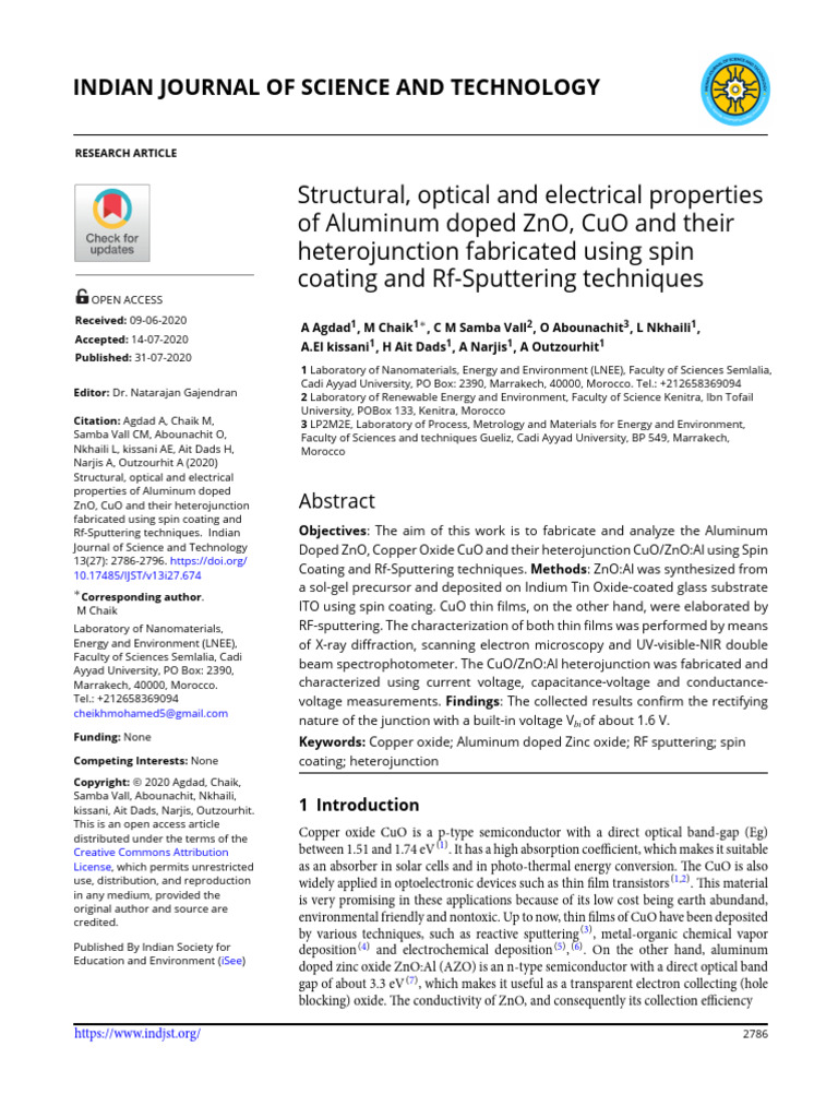 ARTICLE6 PDF Zinc Oxide Refractive Index