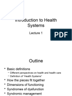 Unit 1 - Introduction To Health Systems