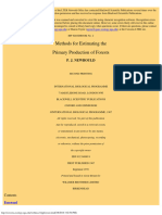 Methods of Estimating The Primary Production of Forests