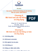 Chương 5 - Mô hình hoá các hệ thống cơ bản và ứng dụng