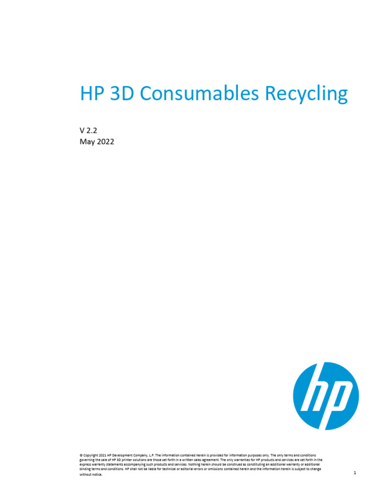 HP RECYCLING c06289065 | PDF | Waste | Toxicity