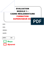 Evaluation Module 01 Cadre Reglementaires