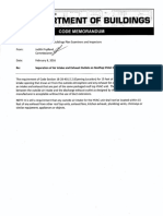 Code Memorandum Separationof Air Intakeand Exhaust