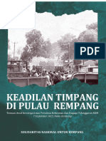 Keadilan Timpang Di Pulau Tempang - Final Temuan Awal Investigasi Atas Peristiwa Kekerasan Dan Pelanggaran Pulau Rempang