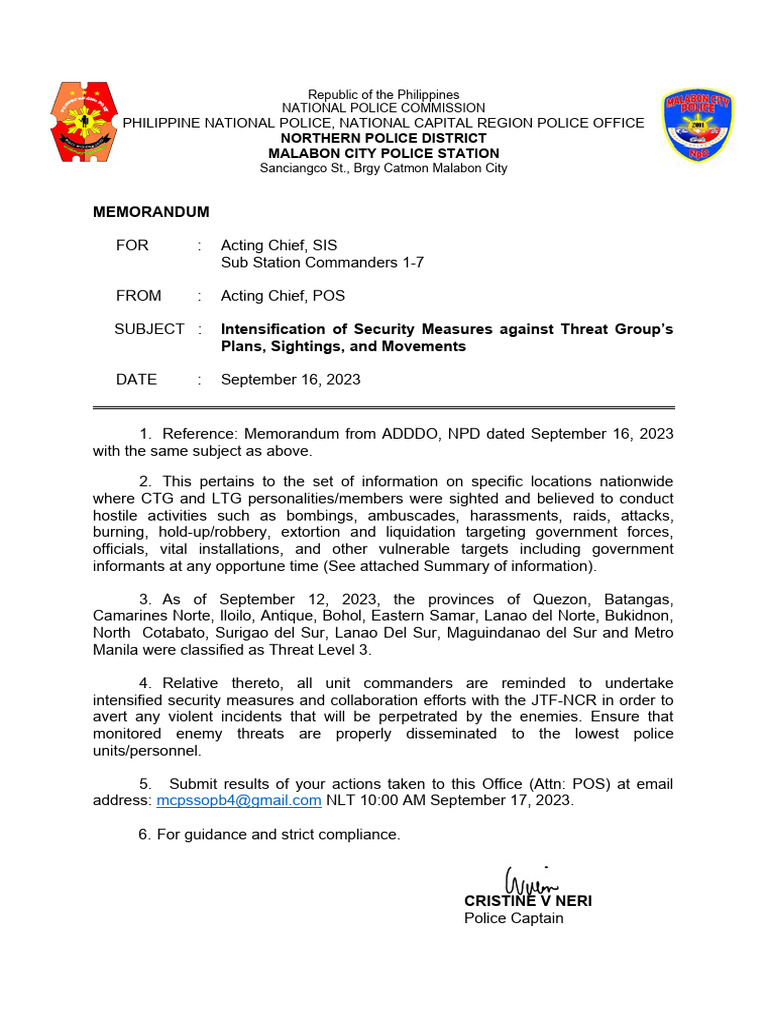 Roving Inspection Report: Security Measures | PDF