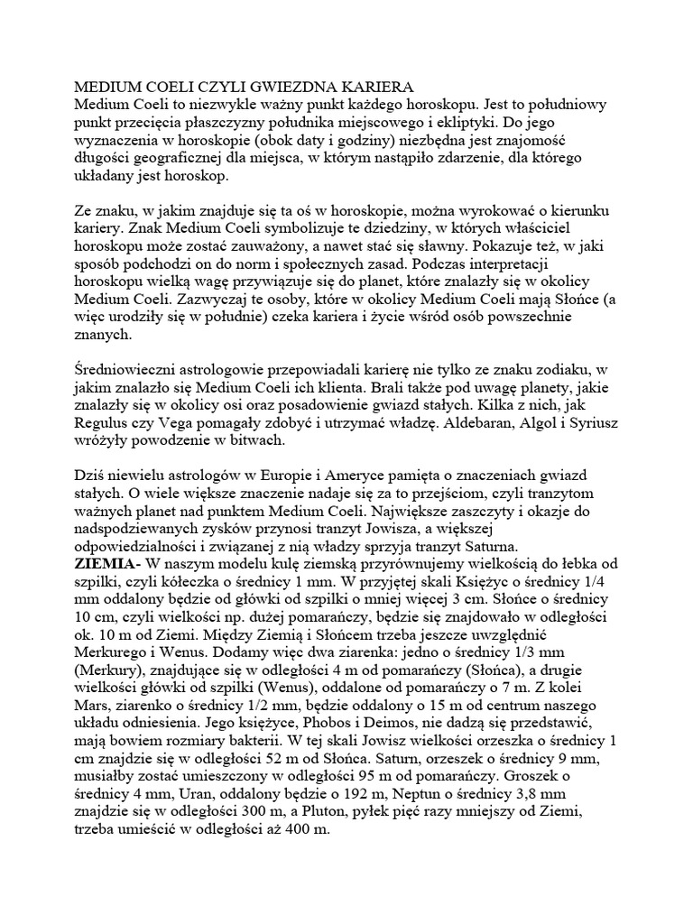 Medium Coeli Czyli Gwiezdna Kariera PDF
