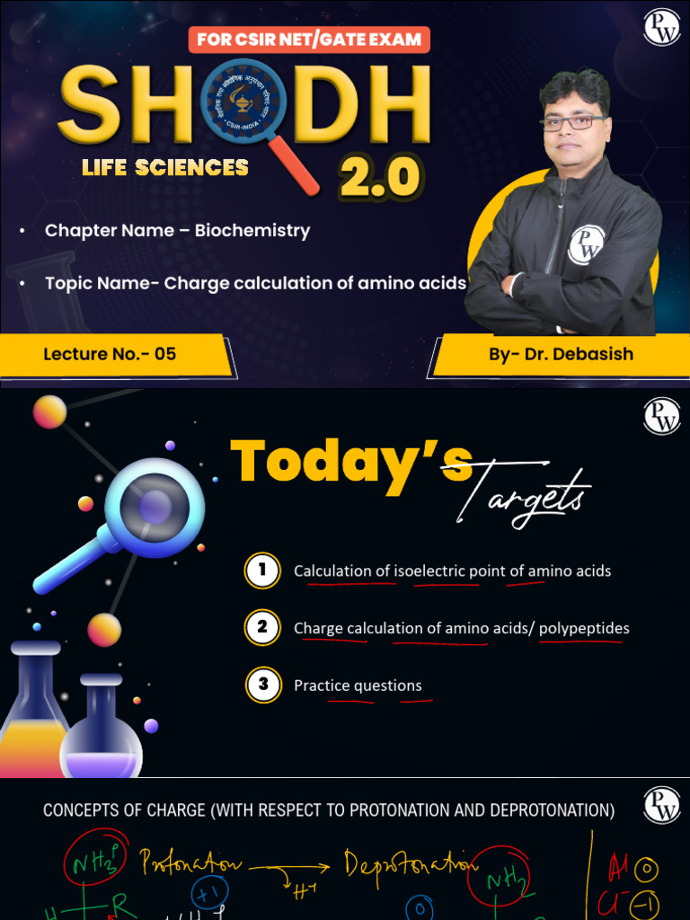 Biochemistry 05 class notes shodh 2 0 batch for csir net gate