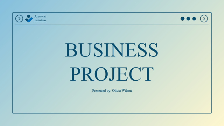 Blue and White Minimal Professional Business Project Presentation 1 | PDF