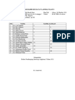 Daftar Hadir Kegiatan Laporan Kasus Besar