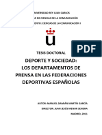 Los Departamentos de Comunicación Enlas Federaciones Deportivas Españolas