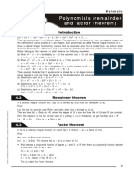 4 - Polynomials (Remainder and Factor Theorem) - 230130 - 172959