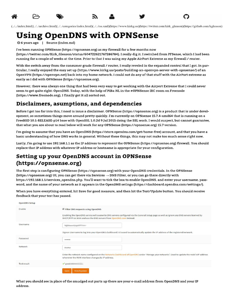 Opendns — Opnsense Documentation – RBWPPQ