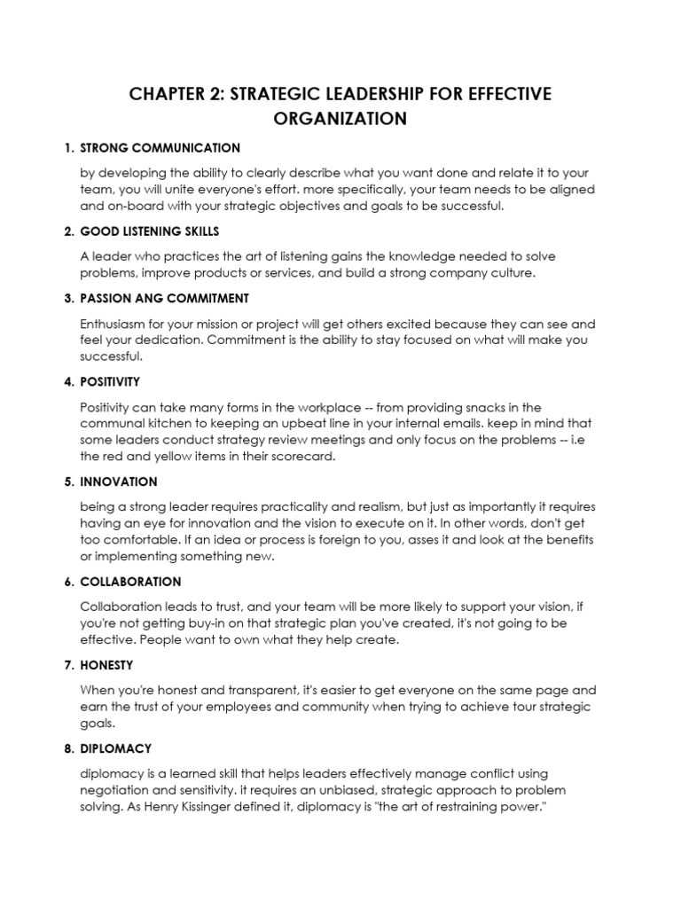Strama Handout Pdf Strategic Leadership Strategic Planning